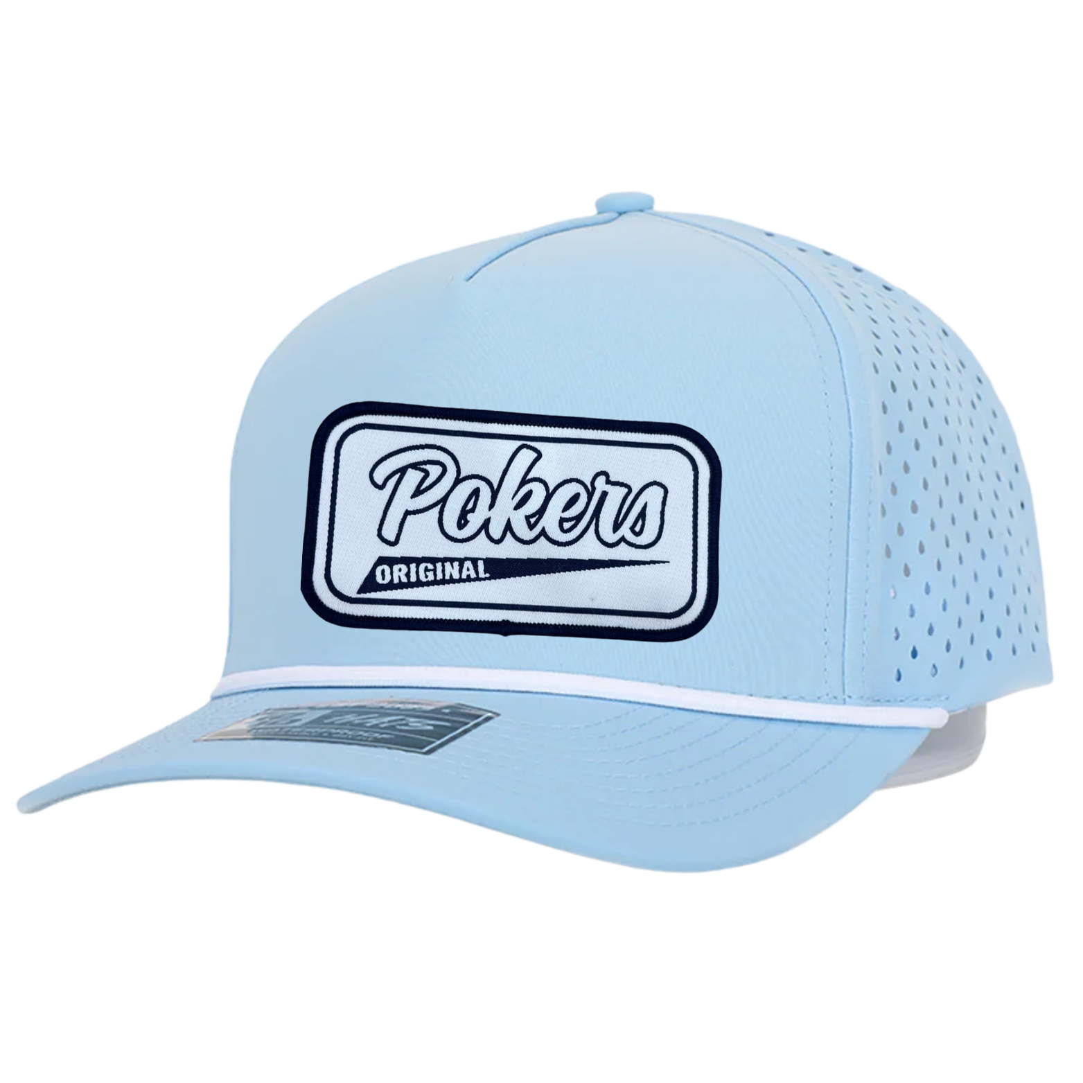 POKERS 5-PANEL BLUE ROPE PATCH HAT