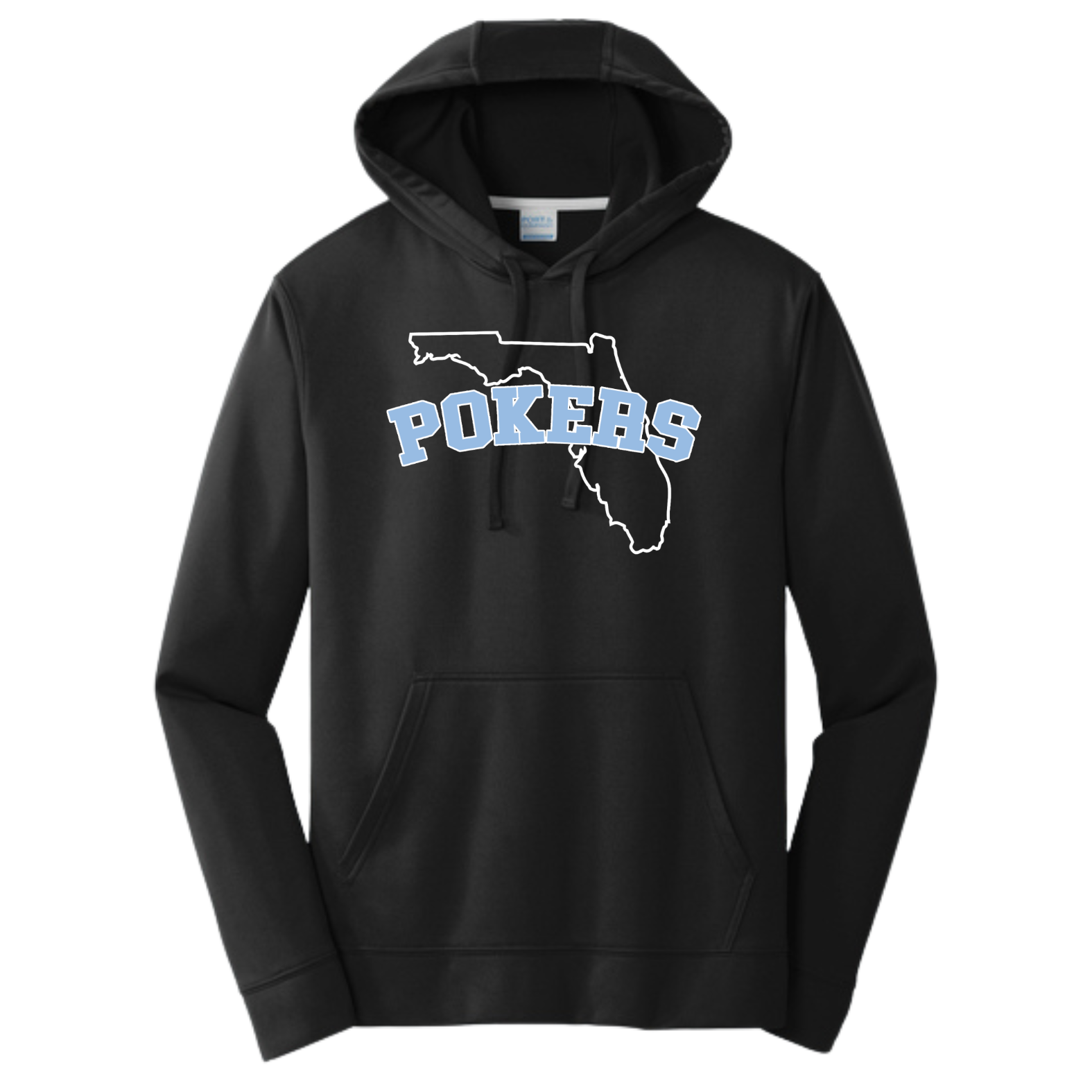 POKERS State Black Performance Hoodie Sweat Shirt